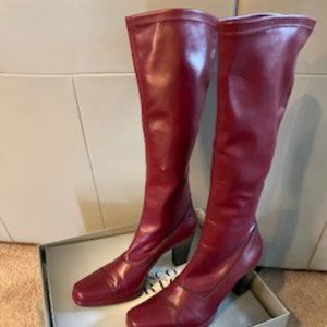 burgundy/wine boots